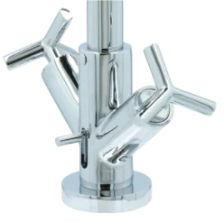 Absolut Post 2-knops wastafelkraan Chroom