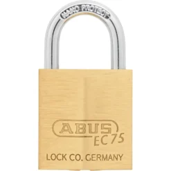 Abus cilinderhangslot met keersleutel 75/30 30 mm messing