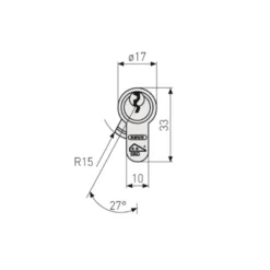 Abus deurcilinder E60NP High Security 30/30 mm Best