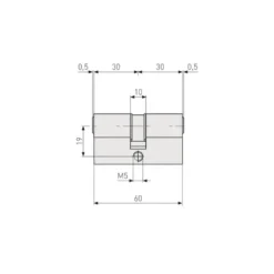 Abus deurcilinder E60NP High Security 30/30 mm Best