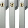 Abus raamboom aluminium met slot 3 stuks