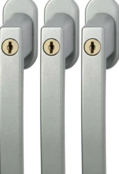 Abus raamboom aluminium met slot 3 stuks