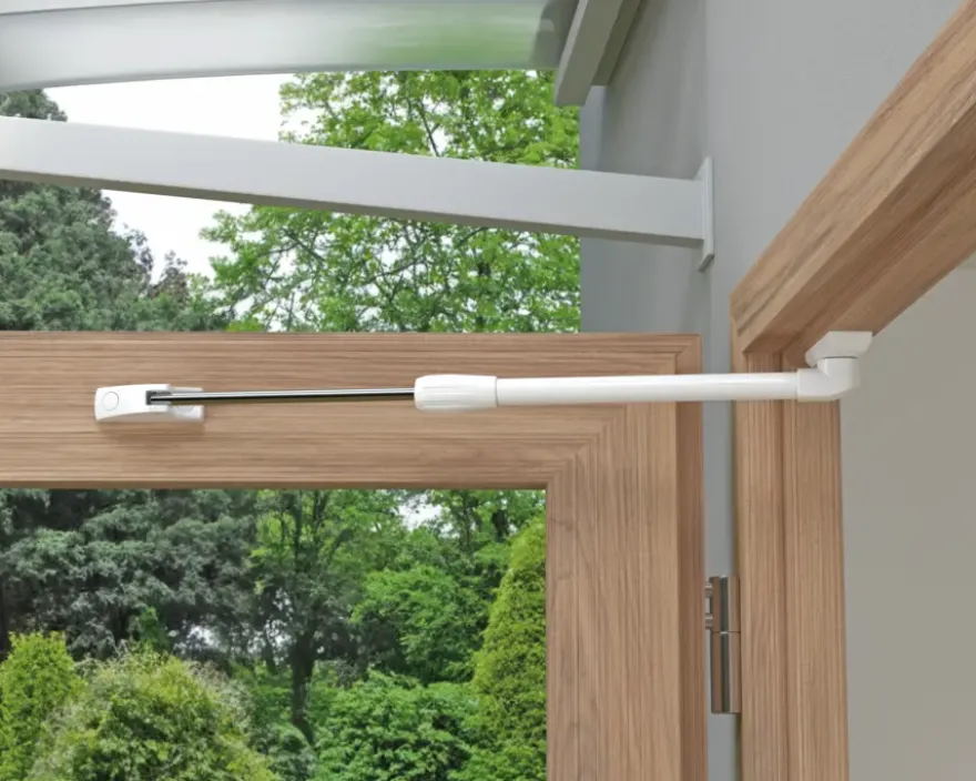 Abus raamuitzetter telescopisch - wit - 35cm