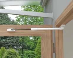 Abus raamuitzetter telescopisch buiten draaiend - wit - 20cm