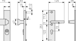 Abus veiligheidsbeslag LSZS 72 mm zwart SKG*** Clearance