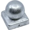 Afdekkap paalbol tuinpaal verzinkt 7x7 cm