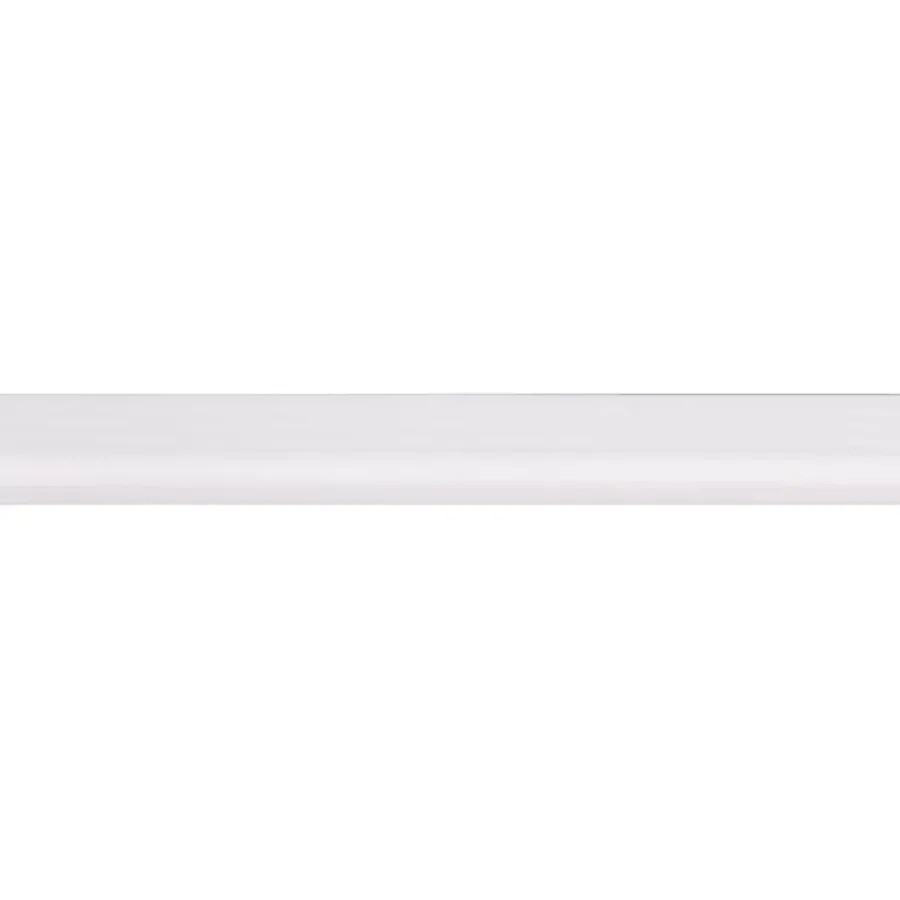 Geen Afdeklijst grenen 4x18 mm wit lengte 270 cm