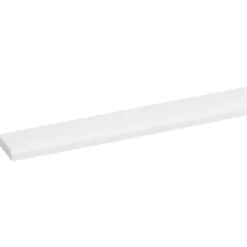 Geen Afdeklijst grenen 4x18 mm wit lengte 270 cm