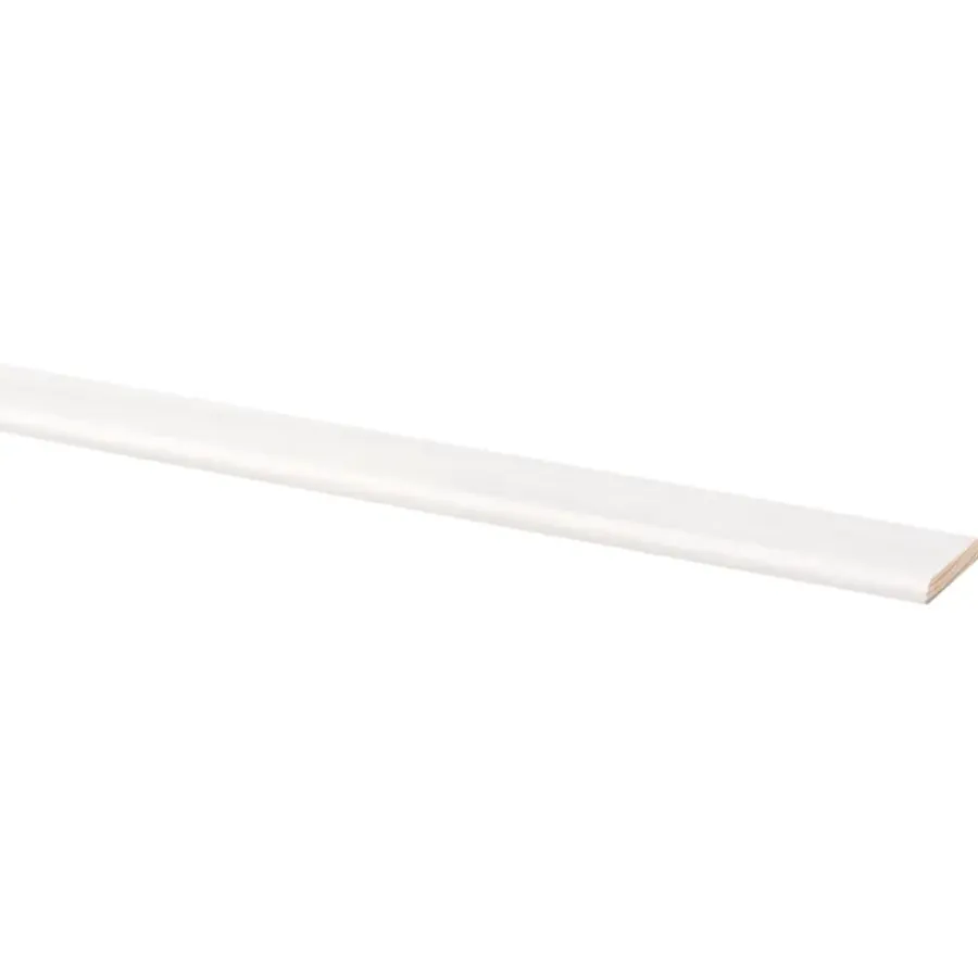 Geen Afdeklijst grenen 4x30 mm wit lengte 270 cm Discount