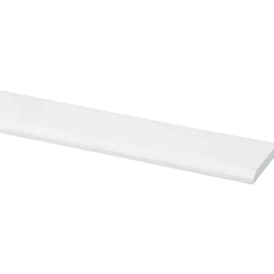 Geen Afdeklijst grenen 4x30 mm wit lengte 270 cm Discount