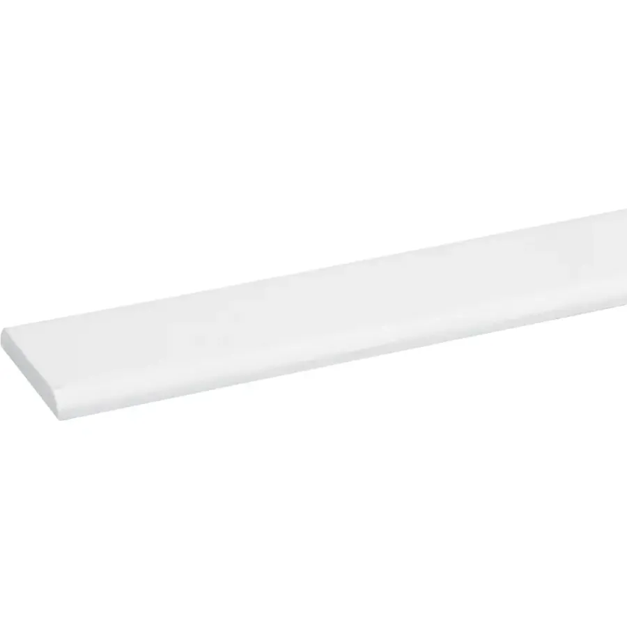 Geen Afdeklijst grenen 4x30 mm wit lengte 270 cm Discount