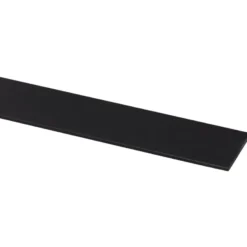 Geen Afdekprofiel kunststof zwart zelfklevend 2x30mm 260cm New