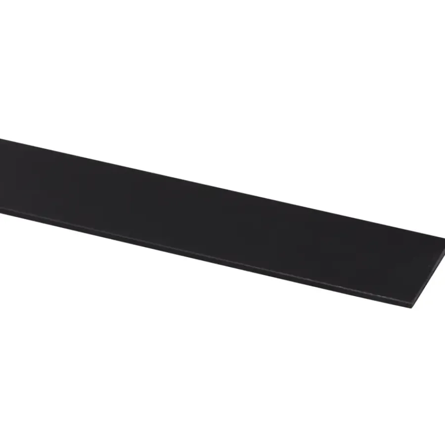 Geen Afdekprofiel kunststof zwart zelfklevend 2x30mm 260cm New