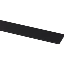 Geen Afdekprofiel kunststof zwart zelfklevend 2x30mm 260cm New