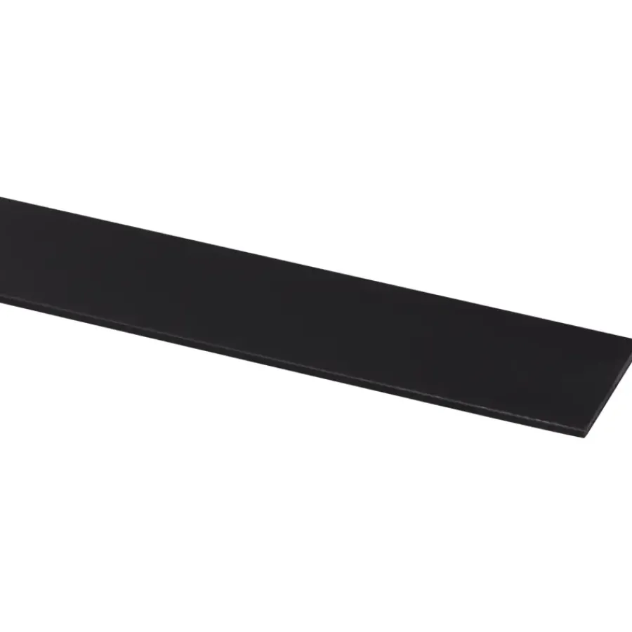 Geen Afdekprofiel kunststof zwart zelfklevend 2x30mm 260cm New