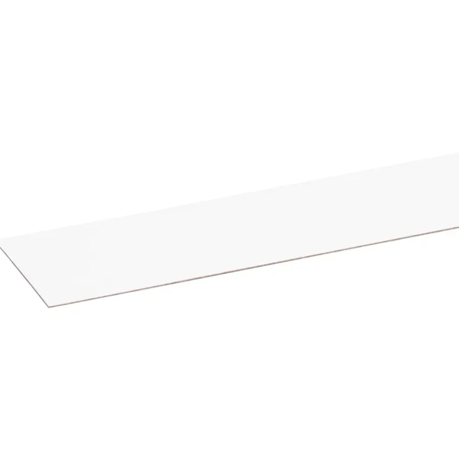 Geen Afplakstrook 60,5x2,8cm Wit 2 stuks