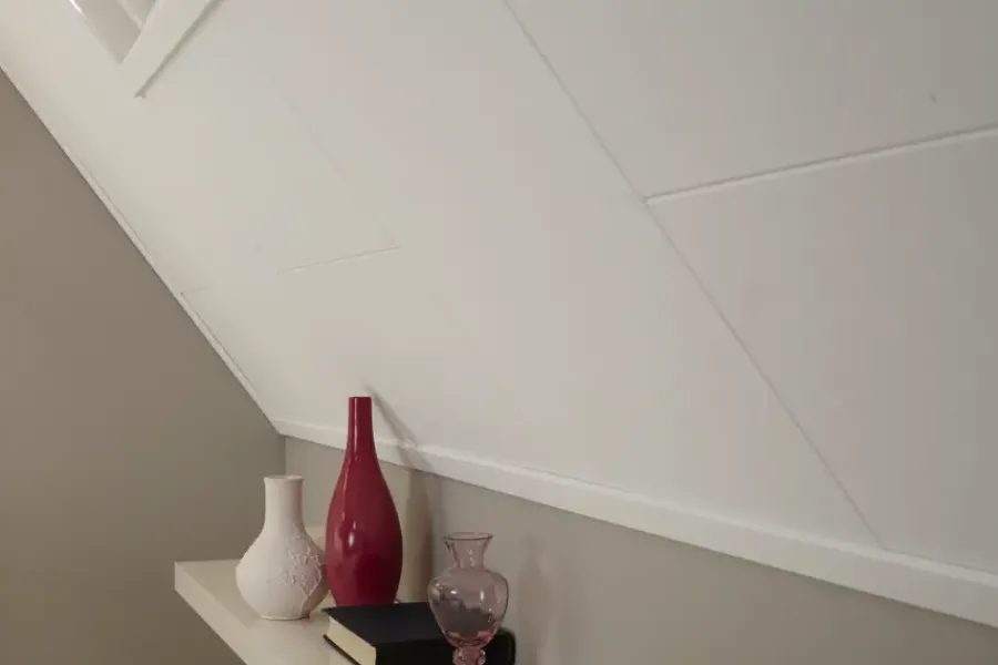 Agnes plafondplaat fijn wit stuc 120x60 cm (4 stuks, ca. 2,88 m2) Discount