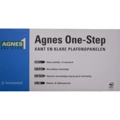 Agnes plafondplaat vochtwerend wit stuc 120x60 cm (4 stuks, ca 2,88 m2) Hot
