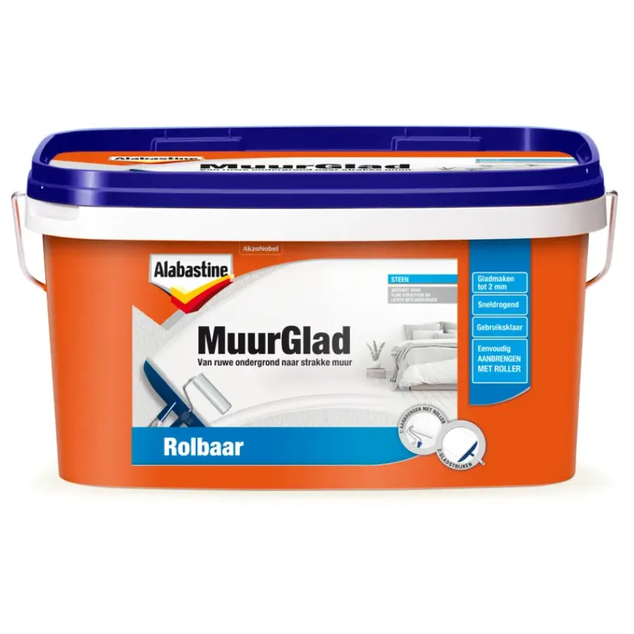 Alabastine MuurGlad rolbaar 10 liter Clearance