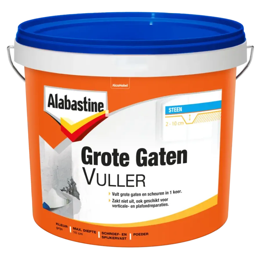 Alabastine muurvuller grote gaten 2,5 kg Discount