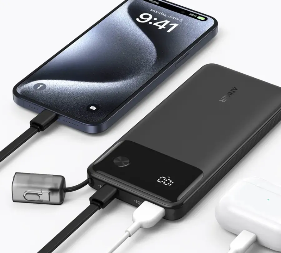 Anker powerbank snelladen 10.000 mAh zwart Discount