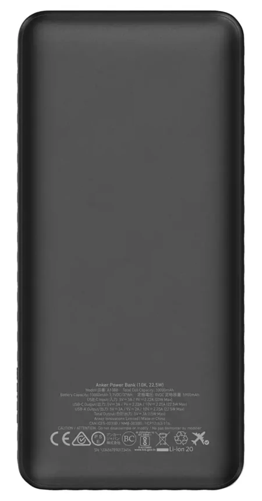 Anker powerbank snelladen 10.000 mAh zwart Discount
