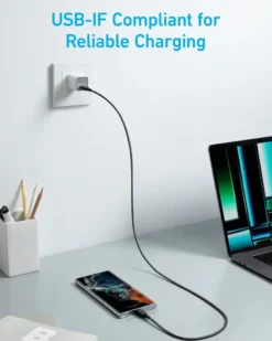 Anker 322 USB-C naar USB-C kabel snelladen 2 m zwart Discount