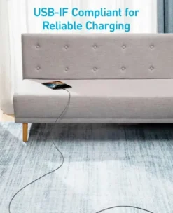 Anker 322 USB-C naar USB-C kabel snelladen 1 m zwart Best