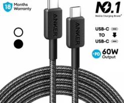 Anker 322 USB-C naar USB-C kabel snelladen 1 m zwart Best
