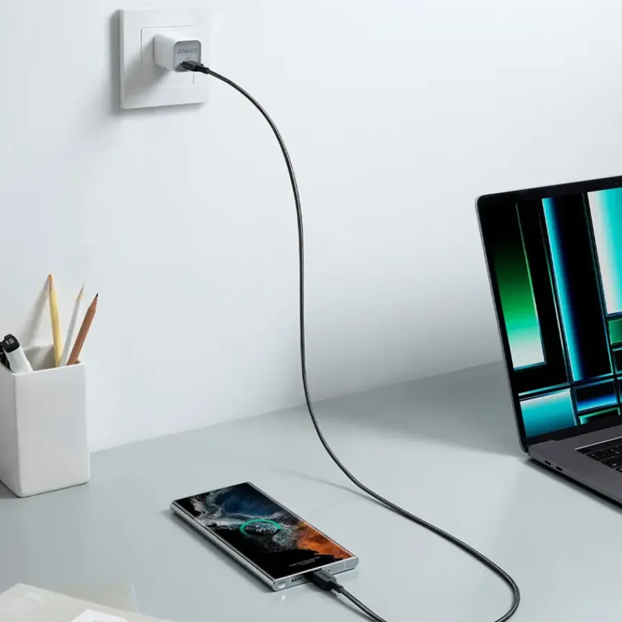 Anker 322 USB-C naar USB-C kabel snelladen 1 m zwart Best