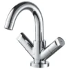 Aqualino Wastafelkraan Fortore 2-knops met Waste Chroom