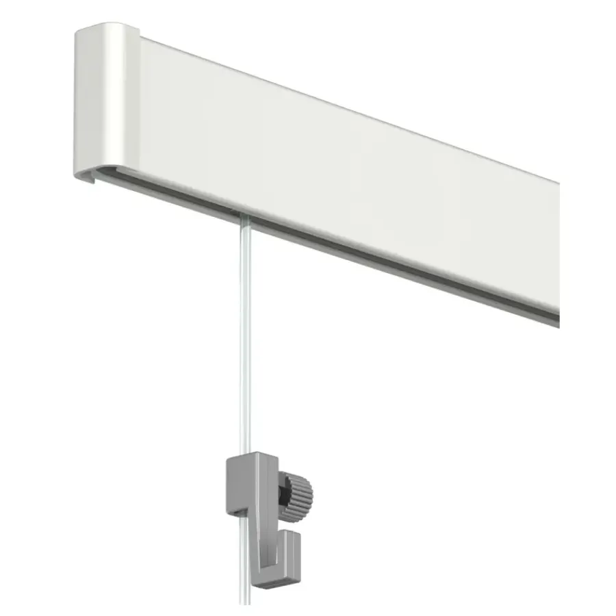 Artiteq Click Rail schilderij ophangsysteem compleet 6 meter créme-wit RAL 9010 Hot