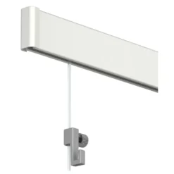 Artiteq Click Rail schilderij ophangsysteem compleet 4 meter wit RAL 9010 Clearance
