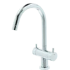 Atlantic Adrian 2-knops keukenkraan Chroom