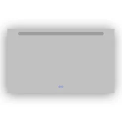 Atlantic badkamerspiegel Delon met verlichting rechthoek 60 x 100 cm chroom