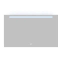 Atlantic badkamerspiegel Delon met verlichting rechthoek 60 x 100 cm chroom