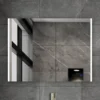 Atlantic badkamerspiegel Taylan met verlichting rechthoek 60 x 80 cm chroom