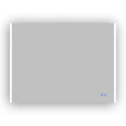 Atlantic badkamerspiegel Taylan met verlichting rechthoek 60 x 80 cm chroom
