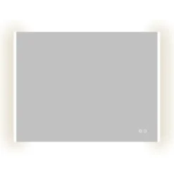 Atlantic badkamerspiegel Taylan met verlichting rechthoek 60 x 80 cm chroom