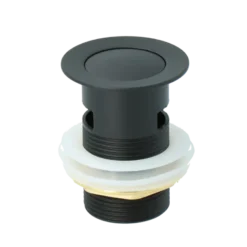 Atlantic Click pop-up wastafelafvoerplug Zwart New