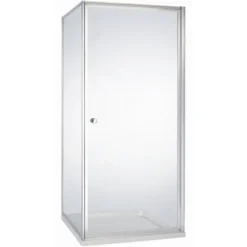 Atlantic douchecabine Roan met draaideur zilver hoek 90 x 90 cm