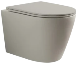 Atlantic hangend toilet Joey mat greige