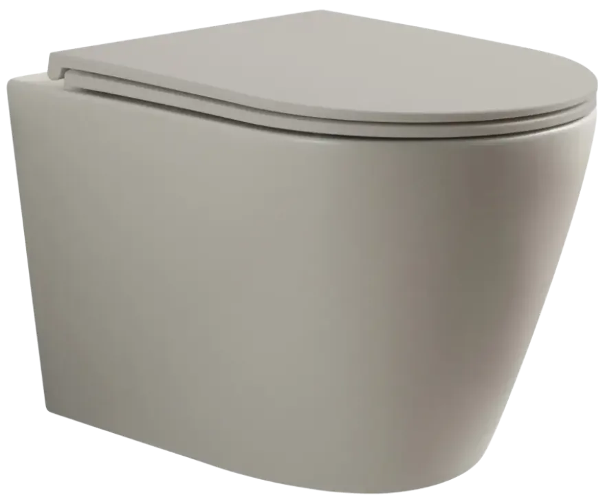 Atlantic hangend toilet Joey mat greige