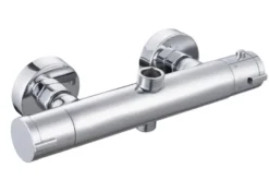 Atlantic regendoucheset Asher met handdouche 3 standen en thermostaatkraan chroom - hartafstand kraan 15 cm