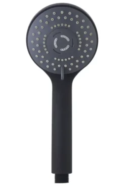 Atlantic regendoucheset Asher met handdouche 3 standen en thermostaatkraan zwart - hartafstand kraan 15 cm