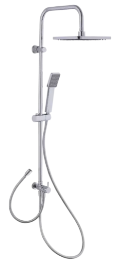 Atlantic regendoucheset Carter vierkant 20cm x 20cm met handdouche 1 stand chroom