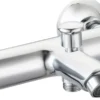 Atlantic thermostatische badkraan met omstelling chroom Oscar chroom 15 cm