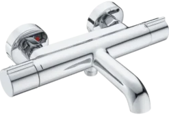 Atlantic thermostatische badkraan Colin chroom 15 cm