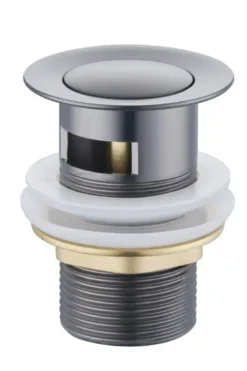 Atlantic wastafelafvoerplug Click pop-up Gun Metal Online