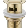 Atlantic wastafelafvoerplug Click pop-up goud Best